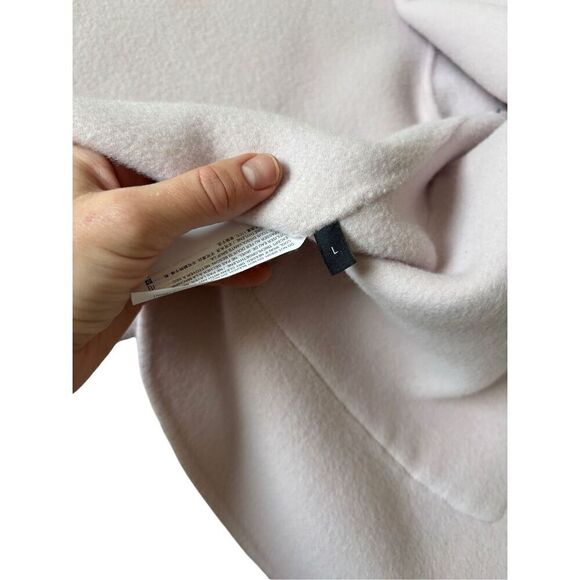 Theory Wool Cashmere Utility Coat Jacket Rosewood Pink Size L - Picture 13 of 16